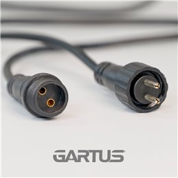 Gartus 6-way distribution cable 2m 12V - outdoor use