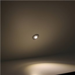 1W LED Mini recessed spotlight "ALDYNE" Minispot Silver