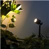 6W Garden spotlight with changeable LED bulb black 12V AC/DC 3000K warm white