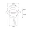 1W LED Mini Recessed Spot "ALDYNE" Sidelight Minispot - 12VDC - IP65 - 3000K