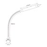 Set of 2 LED bed lighting reading lamp two flames- 2X6W -3000K - DIMMABLE