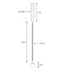 Set of 1 LED wall lamp-3W - 40cm gooseneck - DIMMABLE