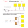 Mini LED panel under cabinet light 12VDC / 7,5W / 100x200x5mm