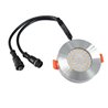 6W RGB+WW 12V DC LED Recessed Lights with Input and Output Cable Connection