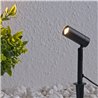 1,5W LED Garden Spotlight black LED changeable Illuminant 12VAC/DC Warm white 3000K