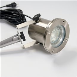 LED garden spotlight 12V, stainless steel IP68