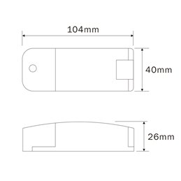 LED transformer constant current, 10W, 6-15VDC 700mA dimmable