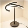 LED table lamp Vega 18W 3000K in black including USB charger and power adapter