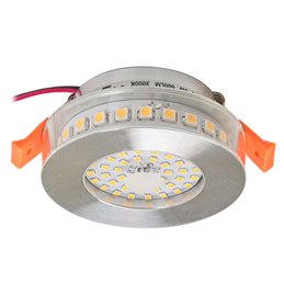 6W Recessed Lights Dimmable 12V AC DC 3000K Lights Front & Side